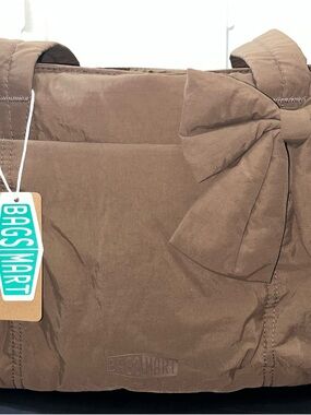 Bagsmart Brown Bow Tote Bag